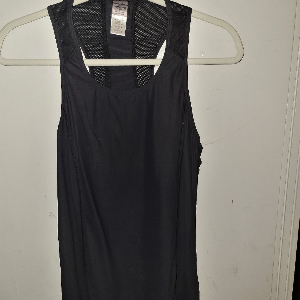 5 For $25! Black Mesh Racerback Tank - S